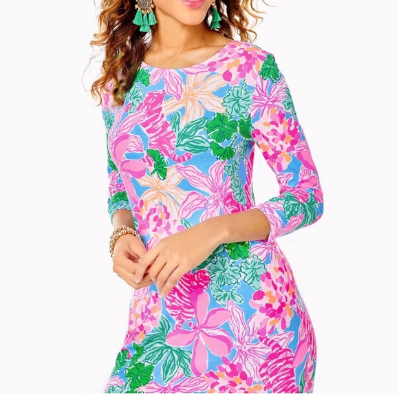 NWT Lilly Pulitzer Morgann 3/4 Sleeve Maxi Tigers Lair - Picture 3 of 7